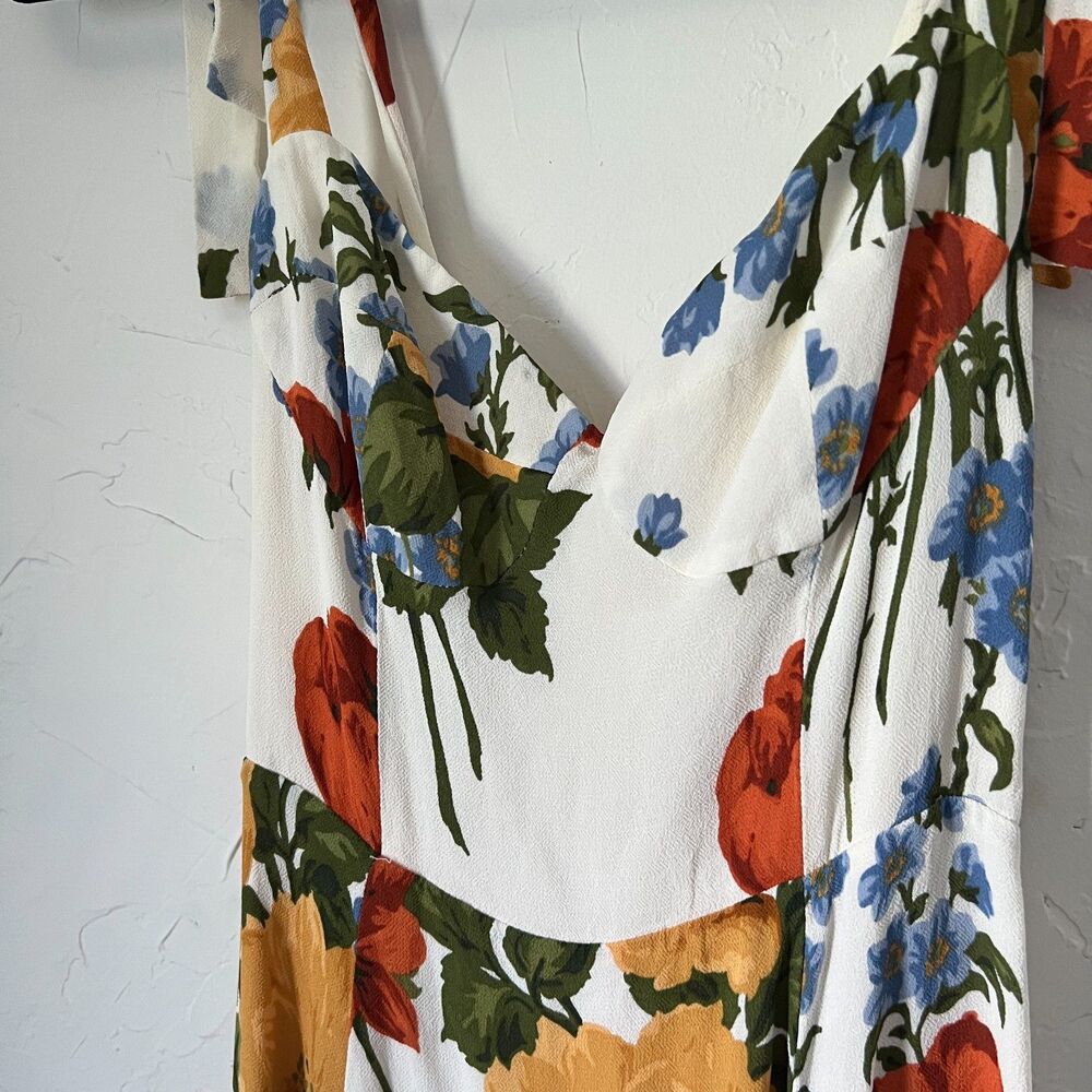 Reformation Niara Dress in Formosa Floral Mini Cottagecore Milkmaid Summer Sz 2 - Picture 4 of 8
